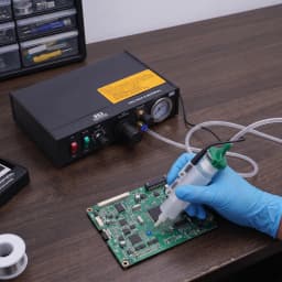 Semi‑Automatic Pneumatic Glue Dispenser, Solder Paste Adhesive Dispensing Controller with Vacuum Back‑Suction for Electronic Component Bonding