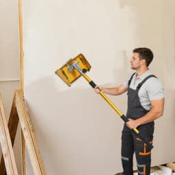 Smooth Finishing Professional Drywall Flat Box Gold-Flat Handle-Aluminum Precision Tools-Drywall Sheetrock Cleanable