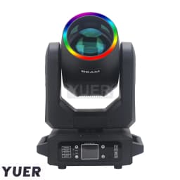 200W LED Moving Head Light With Ring Beam+Spot+18 Rotating Prisms+Rainbow 12 Gobo 8 Color Effect Dj Dmx Stage Light Disco Bar