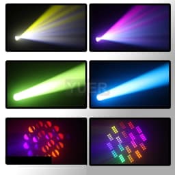 200W LED Moving Head Light With Ring Beam+Spot+18 Rotating Prisms+Rainbow 12 Gobo 8 Color Effect Dj Dmx Stage Light Disco Bar