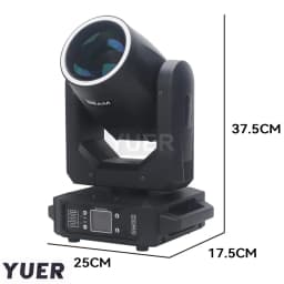 200W LED Moving Head Light With Ring Beam+Spot+18 Rotating Prisms+Rainbow 12 Gobo 8 Color Effect Dj Dmx Stage Light Disco Bar