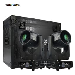 SHEHDS Bulb Beam 275W Moving Head Lighting 8+8+8-Prism With flight Case For Dj Disco Night Club Wedding Stage Equipment