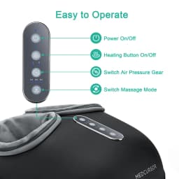 Medcursor Electric Shiatsu Foot Massager with Soothing Heat, Deep Kneading Roller for Relaxation, Foot Massage Machine for Home Office