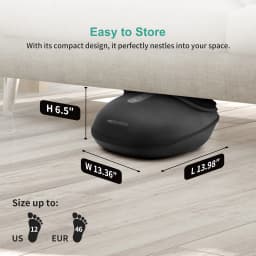 Medcursor Electric Shiatsu Foot Massager with Soothing Heat, Deep Kneading Roller for Relaxation, Foot Massage Machine for Home Office