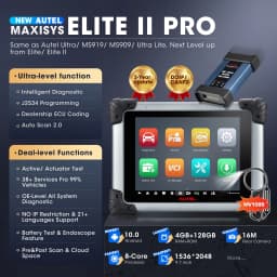 Autel Maxisys Elite II Pro Car Diagnostics Tool J2534 ECU Programming ECU Coding Motor TruSpeed CAN FD/DoIP PK MK908P Elite 2