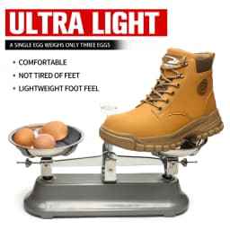 High-top PU anti-smash anti-puncture breathable safety shoes