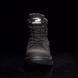 High-top PU anti-smash anti-puncture breathable safety shoes