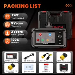 LAUNCH CRP129 HD Elite 24V Heavy Duty Truck All Systems Diagnostic Tools 7 Service Oil Speed Limit Injector DPF OBD2 Scanner