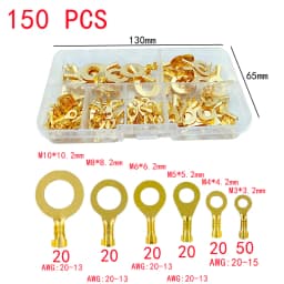 Box,Bullet Type Lnsulated Electrical Connector,Female and Male Wire Connector,Brass Electrical Crimp Terminalss,Car Accessories