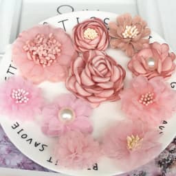 10Pcs/Set Mix Fabric Flowers Simulation Flower Head Decoration Flowers For DIY Accessories