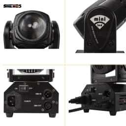 Hot Sell Mini LED 10W Spot Beam Moving Head Light Lyre DMX512 Stage Light Stroboscope For Home Entertainment Professional Stage