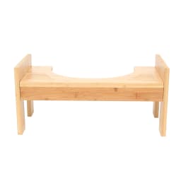 Bamboo Toilet Stool Multi-functional Toilet Stool Poop Stool, Toilet Assistance Steps Stool for Kids and Seniors
