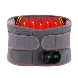 Electric Heating Belt Waist Massager Vibration Red Light Hot Compress Physiotherapy Lumbar Back Support Brace Pain Relief Tools