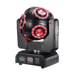 LED Moving Head 8x15W RGBW 4in1 With Halo RGB 3in1Football Light 360 ° Infinite Rotation Beam Strobe Dj Bar DMX 512 Stage Effect