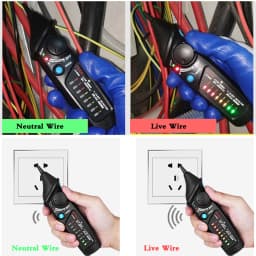 BSIDE Professional Smart Test Pencil Non-Contact Voltage Detector Tester Indicator Live/Phase Breakpoint NCV Continuity Meter