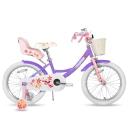 JOYSTAR Unicorn Girls Bike for Kids Ages 2-9,Kids Bike with Training Wheels, Streamers, Basket and Doll Seat