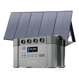 ALLPOWERS Solar Generator S2000 Pro with 400W Solar Panel, 4 x 2400W AC Outlets, 2400W Portable Power Station for Home Backup RV