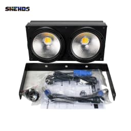 SHEHDS 1/2Eyes 200W COB Lighting Cool Warm White/RGBW+UV 6 in 1 For Dj Booth Market Disco Church Theater Concert