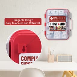 RHINO RESCUE 350 Pieces OSHA All-Purpose First Aid Kit, Home & Office Professional Medical Supplies, for Emergency, School