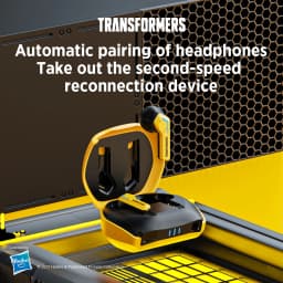 Ship From US Transformers TF-T06 Bluetooth Earphones Gaming Headset Low Latency with Mic Headphones HD Call Wireless Earbuds