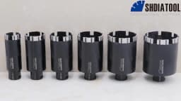 SHDIATOOL 1Pc Diamond Core Drill Bits 1-3/8 Inch Marble Drilling Core Bits For Hard Stone Concrete Granite Dry or Wet Hole Saws