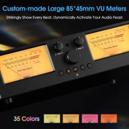 Nobsound VU3PRO Amplifier/Speaker Selector with VU Meter 2-IN-2-OUT Switcher Box