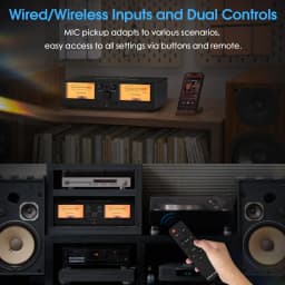 Nobsound VU3PRO Amplifier/Speaker Selector with VU Meter 2-IN-2-OUT Switcher Box