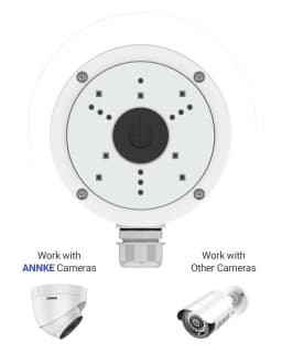 Annke Junction Box For CCTV Camera Aluminum Alloy HolderMount Bracket For Surveillance Camera Accessories