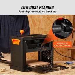SucceBuy Electric Thickness Planer Benchtop 13inch Wood Planer with 3 Blades Two Speed 15-Amp 2000W for DIY Woodworking Planing