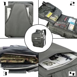 Molle Laptop Bag Tactical Messenger Bags Computer Backpack Fanny Belt Shouder Camping Outdoor Sports Bag
