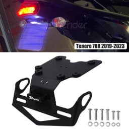 Motorcycle Rear License Plate Holder Bracket with Light Tail Tidy Fender Eliminator For Yamaha Tenere 700 XT700Z Tenere700 2019-