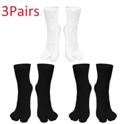 Fashion Japanese Style Tabi Toe Socks for Men Women Summer Fiber Two Finger Socks Kimono Flip Flop Sandal Split Tabi Toe Sock