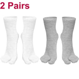 Fashion Japanese Style Tabi Toe Socks for Men Women Summer Fiber Two Finger Socks Kimono Flip Flop Sandal Split Tabi Toe Sock