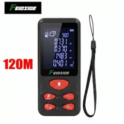 HILDA Digital Laser Distance Meter 50M/100M/120M Finder High Precision Area Volume Measure Construction Measuring Ruler Tool