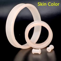 2pcs Supersize Flexible Silicone Double Flared Ear Tunnel Plug Ear Piercing Flesh Tunnel Ear Gauge Expander Stretchers Piercing