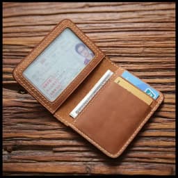 Retro Crazy Horse Leather Cards Cases Mens Cowhide Credit Card Holder Wallet Handmade Ultra-thin Slim Drivers License ID Cover