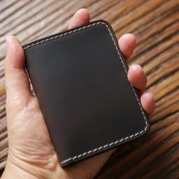 Retro Crazy Horse Leather Cards Cases Mens Cowhide Credit Card Holder Wallet Handmade Ultra-thin Slim Drivers License ID Cover