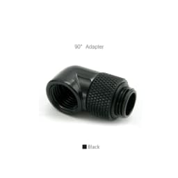 Rotatable Angled Adapter Fitting 45° 90 Degree Elbow, 360 Rotate Hand Compression G1/4'' 4 Colors