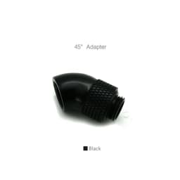 Rotatable Angled Adapter Fitting 45° 90 Degree Elbow, 360 Rotate Hand Compression G1/4'' 4 Colors