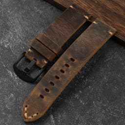 Handmade First Layer Cowhide Leather Watchband 20 22 23 24 26MM Brown Padded Leather Strap For PAM111 441 Soft Men's Bracelet
