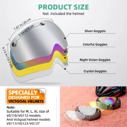 VICTGOAL Cycling Helmet Photochromic Lens Magnetic Lenses Bicycle Eye Polarized Goggles Sports Glasses MTB Road Bike Accessories
