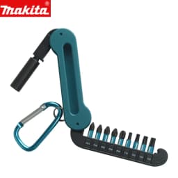 Makita E-15849 25mm Impact Black Screwdriver Bit Set 10Pcs Electric Driver Drill Bits Sleeve Keychain Power Tools Accessories