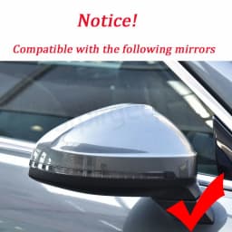 Premium Matte Silver Mirror Covers For Audi A4 B9 8W S4 RS4 A5 S5 RS5 2017-2023 Black Carbon Replacement side mirror housings