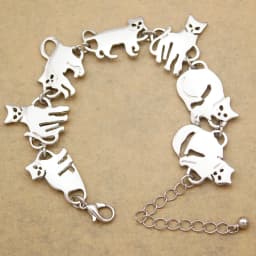 Vintage Bracelet Catholic Religious Church Medals Saints PRAY FOR Cross Pendant Chain Women Bangle Silver Plated Jewelry Gifts