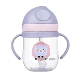 MAMIJOY BY01 Kids Water Sippy Cup Creative Cartoon Baby Feeding Cups with Straws Leakproof Water Bottles Outdoor Childrens Cup