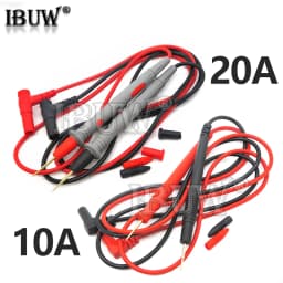1 Pair 1000V 10/20A Ammeter Test Cord Useful Universal Multimeter Multi Meter Voltmeter Lead Probe Wire Pen Cable XL830L Digital