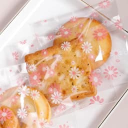 100Pcs Plastic Packing Bags for Biscuits Candy Cookies Flower Self-Adhesive Bags Jewelry Party Gift Packaging
