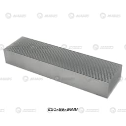 Electronic Radiator Aluminum Dense Teeth Heatsink Extruded Heat Sink Computer Water Cooling System 100/120/150/200/300x69x36MM