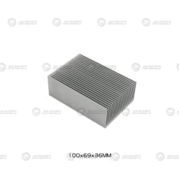 Electronic Radiator Aluminum Dense Teeth Heatsink Extruded Heat Sink Computer Water Cooling System 100/120/150/200/300x69x36MM