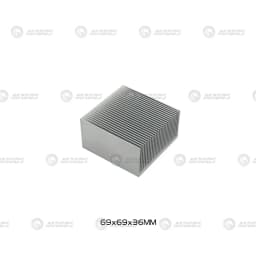 Electronic Radiator Aluminum Dense Teeth Heatsink Extruded Heat Sink Computer Water Cooling System 100/120/150/200/300x69x36MM